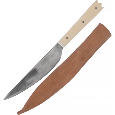 Deepeka Jídelní nůž 19cm s kostěnou rukojetí a pochvou