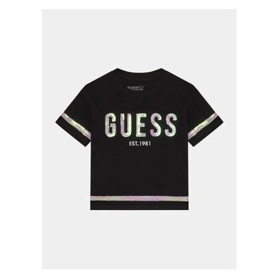 GUESS Тишърт J4RI08 K6YW4 Черен Regular Fit (J4RI08 K6YW4)