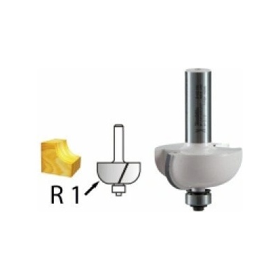 Žlábkovací fréza s ložiskem stopka 8mm, 38,1x15,4x58mm, Makita D-48642