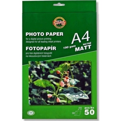 Koh-i-noor fotopapír A4 matný 190g 50 ks
