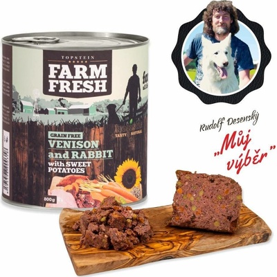 Topstein Farm Fresh Zvěřina a králík se sladkými bramborami 6 x 800 g