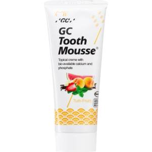GC Tooth Mousse реминализиращ защитен крем за чувствителни зъби без флуорид вкус Tutti Frutti 35ml