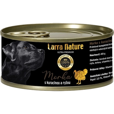Larra Nature Morka s kuracinou a ryžou 410 g