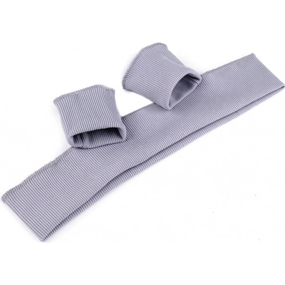 Prima-obchod Elastické náplety šíře 7 cm sada (2x rukáv, 1x pás), barva 40 (015) šedá nejsvětlejší