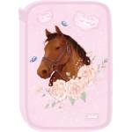 Eurocom Несесер Street Horsegirl, 2 ципа, пълен, 21x13x5cm (24459-А-HORSEGIRL)
