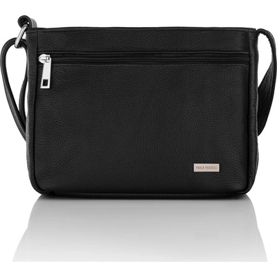 Paolo Peruzzi dámská kožená crossbody přes rameno Peruzzi černá