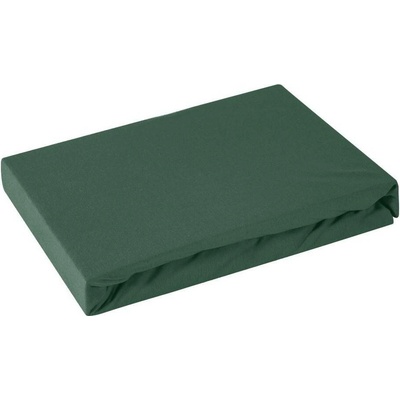 MyBestHome Jersey napínací prostěradlo Gold zelené 100% bavlna 240x22x30