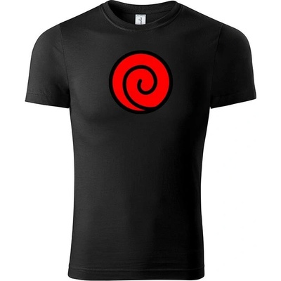 Naruto tričko Uzumaki Clan Red černá