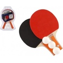stolný tenis 2 rakety + 3 loptičky v taške 26x17cm
