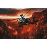 DIMEX ART Флизелинов фототапет американски хеликоптер 375 x 250 см