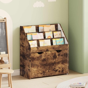 vidaXL Детска рафт за книги с чекмедже Димян дъб 60 x 29, 5 x 69 см (892394)