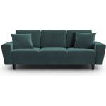 Cosmopolitan Design Кадифен разтегателен диван с място за съхранение в петролен цвят 235 cm Kyoto - Cosmopolitan Design (COS_3SF_2_F1_KYOTO7)