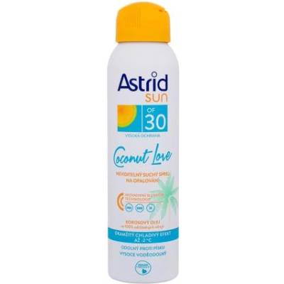 Astrid Sun Coconut Love Dry Mist Spray SPF30 водоустойчив прозрачен сух слънцезащитен спрей 150 ml