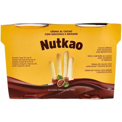 Nutkao kakaovo-oriešková nátierka s tyčinkami 2 x 104 g