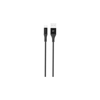 Siliconpow SP1M0ASYLK30AB0K microUSB - USB, Boost Link LK30AB Nylon, 2.4A, 1m, černý