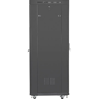 Lanberg rack cabinet 19" free-standing 37U/800x1000 (flat pack) with glass door lcd black v2 (FF01-8037-12BL)