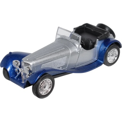 Welly Jaguar SS 100 modrostříbrný 1:34-1:39