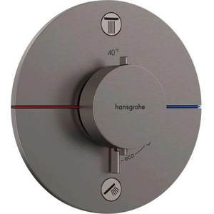 Hansgrohe ShowerSelect Comfort - Термостатен смесител за вграждане, за 2 консуматора, четкан черен хром 15554340 (15554340)