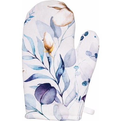 Tegatex Kuchyňská chňapka - Velké hnědé květy s modrými listy 18*25 cm