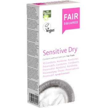 ostatní Fair Squared Single: Sensitive Dry, 10 Fair Trade condoms