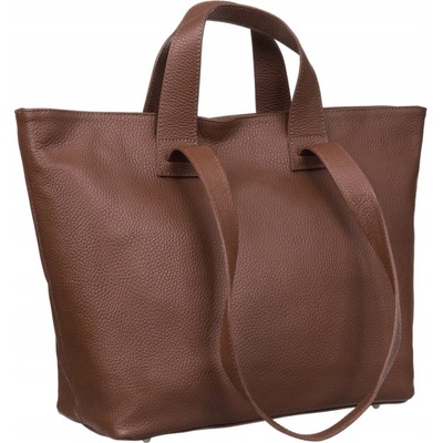 Kožená dámská shopper kabelka Artemisia hnědá