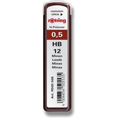 Rotring Tuhy HB 12 ks Tuhy do mikrotužky S0312650
