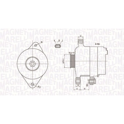 Alternátor MAGNETI MARELLI 063731793010