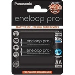 Panasonic Батерии Panasonic Eneloop Pro, AA, 2500mAh, 1.2V, Ni-MH, 2 бр (BK-3HCDE/2BE)