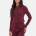 I Saw It First Фланелка с дълъг ръкав I Saw It First Button Front Long Sleeve Top - Burgundy