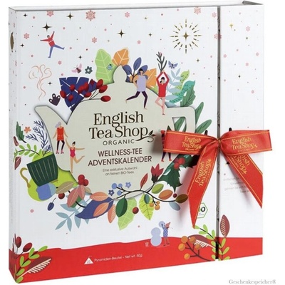 English Tea Shop Adventní kalendář kniha Wellness BIO 25 pyramidek