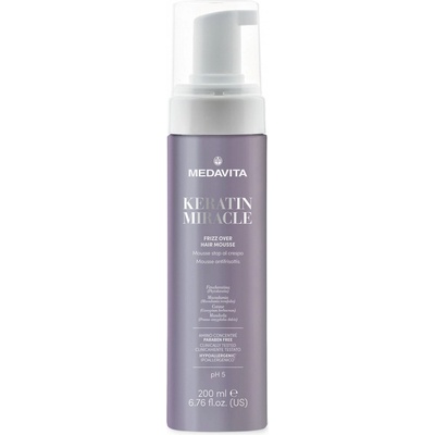 Medavita Keratin Miracle Frizz Over Hair Mousse stylingová pěna na vlasy 200 ml
