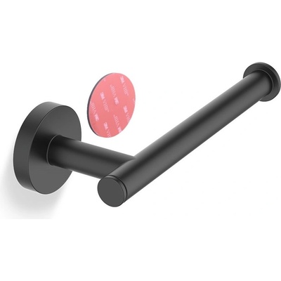DECOR WALTHER Държач за тоалетна хартия Basic самозалепващ се монтаж черен мат (0535660)