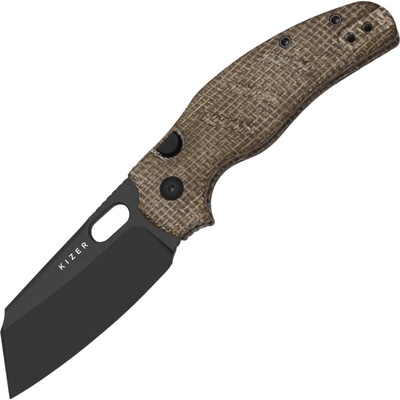 Kizer C01C 2.9 BS ELMAX, Matt DLC Ultra, Norplex UltreX Micarta Ki3488.29BSA2