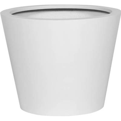 Pottery Pots Květináč Bucket, lesklá bílá 50 cm