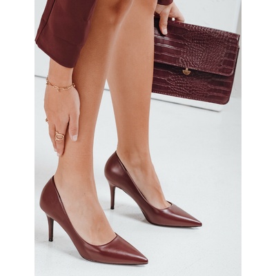 FashionStreet dámské jehlové boty ZY1078 vínové