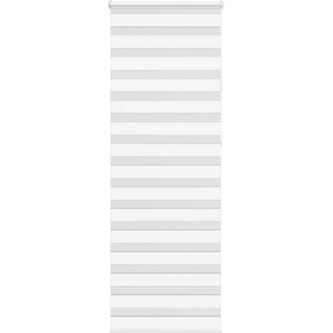 vidaXL Зеброва щора бял 70x230 см ширина на плата 65, 9 cm полиестер (4014801)