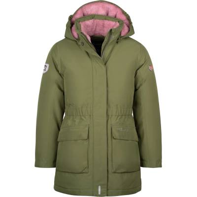 TROLLKIDS Детско пухено яке Trollkids Girl's Alesund Coat Coat - Dusky Olive / Mauve - размер 176 (EU) (703-2532-0620)