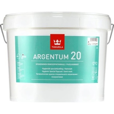 Tikkurila ARGENTUM 20 hygienický vrchný náter Biela polomatná 9L
