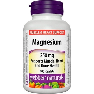 Webber Naturals Магнезий 250 mg 100 каплети | Webber Naturals (3163 WN)