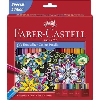 Faber-Castell 111260 60бр. смесени цветни моливи (111260)
