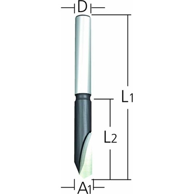 MAKITA MAKITA fréza na hliník stopka 6 mm 65/18 mm D-16988