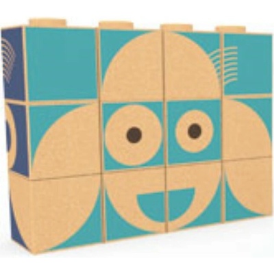 Elou Korkové puzzle kocky Zvieratká