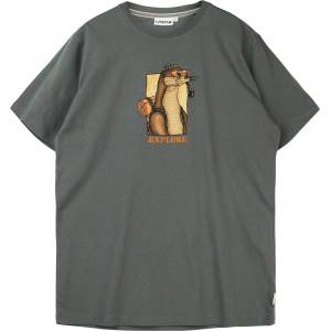 LAKOR Мъжка тениска LAKOR Otter Æxplorer T-Shirt - Urban Chic - размер XL (217-0133-0114)