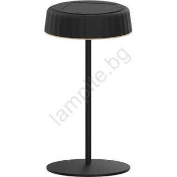 PANLUX Led Димируем соларен акумулаторен настолна лампа vivien led/3w/5v 2700k ip54 черен (px0377)