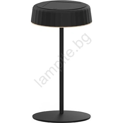 PANLUX Led Димируем соларен акумулаторен настолна лампа vivien led/3w/5v 2700k ip54 черен (px0377)
