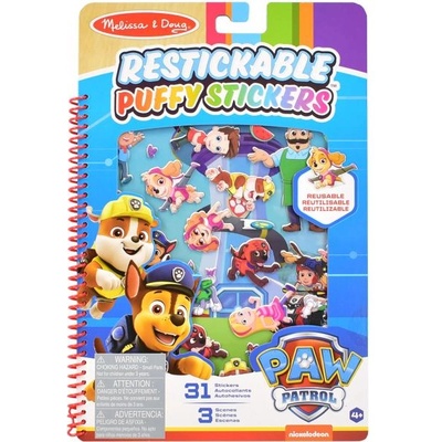 Melissa & Doug - Paw Patrol - Книга с пухкави стикери - Заливът на приключенията