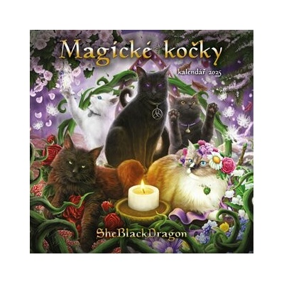 Magické kočky nástěnný SheBlackDragon 2025