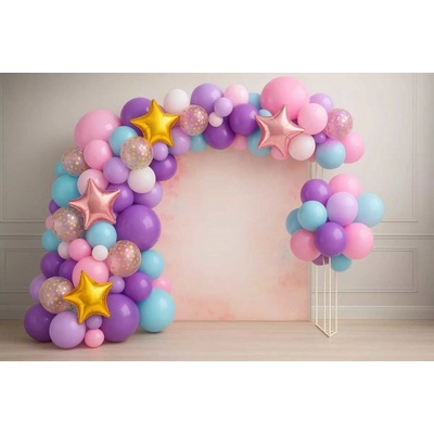 PARTYDECO Balónková girlanda Sada duhová 200 cm