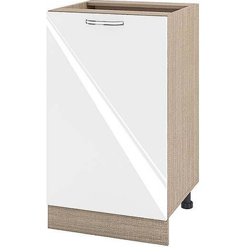 Image 1 of ИРИМ Долен кухненски шкаф Сити МФ-Бяло гланц-05-43 50 см