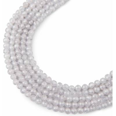 Koráliky z minerálu Kubický Zirkón biely 2mm brúsené - 18 cm